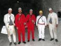 Сотрудники лаборатории ГЦ РАН в подземной лаборатории на руднике Горлебен (Германия) — объекте захоронения РАО, 2004 г.